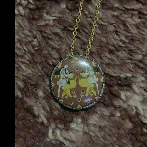 SOLD Vintage Greek/Roman Theme Necklace